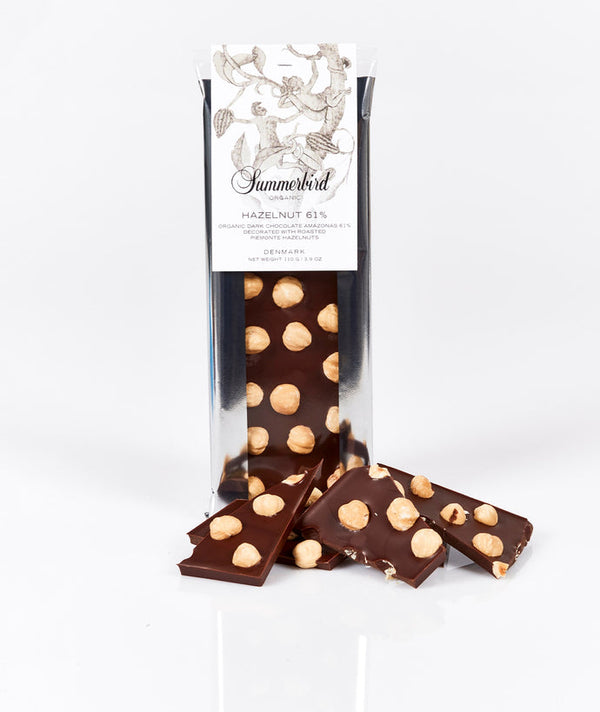 Summerbird | Organic Chocolate, Hazelnut 61%
