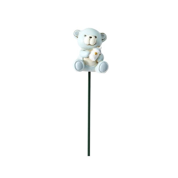Teddy on Stick Light Blue H4